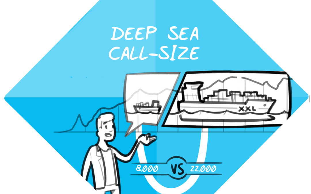 Deep sea call size – larger seagoing vessels